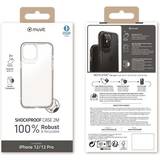 Muvit Sølv Mobiltilbehør Muvit Recycletek Shockproof 2M Soft Case Transparent Apple iPhone 12/12 Pro