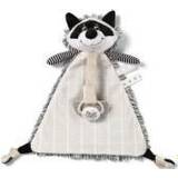 BabyOno Babynests & Tæpper BabyOno Toy snuggle blanket with clip Racoon Rocky 1 pc