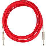 Fender Rød Kabler Fender Original Series 18.6 foot Instrument Cable, Fiesta Red