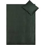 Bambus - Grøn Tekstiler Junior sengetøj - 100x140 cm - Mørkegrøn - Bambus