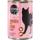 Cosma Dyrlægefoder Kæledyr Cosma 24x400g Asia Kylling & kyllingelever kattefoder våd