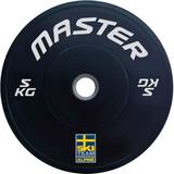 Master Fitness 5 kg Vægtskiver Master Fitness Bumper Ski Black 5 kg