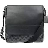 Coach Houston Map Bag In Signature - Gunmetal/Charcoal/Black