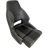 Justerbar siddehøjde Gamer stole på tilbud Esm rm52 flip up styrestol med mørkegrå/sort marinevinyl