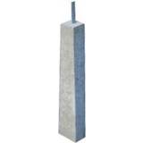 Småsten & Sand IBF Stolpebæring 12 x 15 x 80 cm beton med fladjern