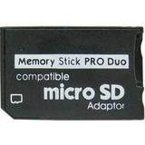Sd kortlæser Micro SD MS Pro Duo Adapter