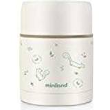 Beige Børnetermokander Miniland Thermobox Natural Food Thermos Green 600 ml