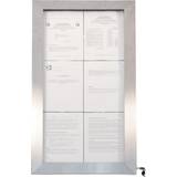 Securit Alarmer & Sikkerhed Securit 6xA4 STAINLESS STEEL informationsdisplay