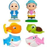 Jazwares Badelegetøj Jazwares CoComelon Bath Squirter Toys, 6 Pieces Includes JJ, Baby Shark, Mommy Shark, Turtle & Goldfish Water Toys for Toddlers & Kids Ages 18 Months
