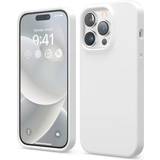Elago Mobilcovers Elago iPhone 14 Pro Liquid Silicone Case Full Body Protective Cover Shockproof Slim Phone Case Anti-Scratch 6.1 inch (White)