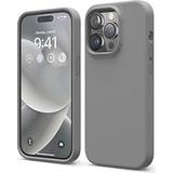 Elago Covers Elago iPhone 14 Pro Liquid Silicone Case Full Body Protective Cover Shockproof Slim Phone Case Anti-Scratch 6.1 inch (Dark Grey)