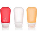 Humangear gotoob Humangear Gotoob 3-Pack 3 Squeezable Travel Tube Clear/red/orange