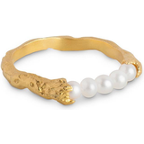 Smykker ENAMEL Copenhagen Ailana Ring - Gold/Pearls