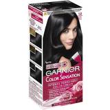 Garnier Sorte Permanente hårfarver Garnier Color Sensation Intense Permanent Color - 1.0 Ultra Onyx