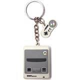 Nintendo Tegnebøger & Nøgleringe Nintendo SNES 3D Console & Joystick Rubber Keychain