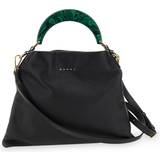 Marni Grøn Tasker Marni Venice Small Resin and Textured-Leather Tote Bag