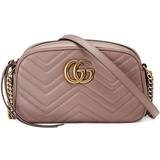 Gucci Pink Håndtasker Gucci Small GG Marmont Quilted Shoulder Bag - Pink