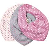 Pippi Polyester Savlesmække Pippi Dots Mix Bibs 3-pack Old rose