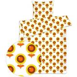 Tekstiler Luna Denmark Junior sengetøj cm - bomuldssatin - gul blomst 100x140cm