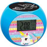 Disney - Plast Børneværelse Lexibook Unicorn Projector Radio Alarm Clock