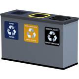 Affaldshåndtering Affaldssortering-station - mini med 3 spande Total Rent
