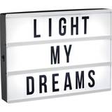 PR Home LED-belysning Bordlamper PR Home Film Light Box A4 Black Bordlampe 21.5cm