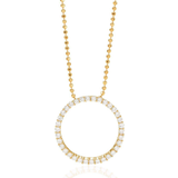 Vielsesringe Smykker Sif Jakobs Biella Grande Pendant Necklace - Gold/Transparent