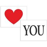 Legetøj Sko stickers "YOU" & hjerte