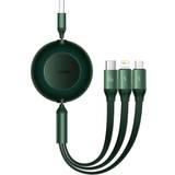 Grøn - USB-kabel Kabler Baseus Bright Mirror 3in1 1.1m