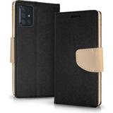 ForCell Sort Mobiletuier ForCell Fancy Book Cover til iPhone 13 Pro Max Sort/Guld