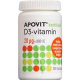 Apovit Vitaminer & Mineraler Apovit D3 Vitamin 20µg 200 stk
