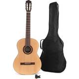 Spansk guitar Spansk Guitar Pakke med taske, digital-tuner, plektre, rem og ekstra strengesæt