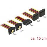 Kabeladaptere - Orange Kabler DeLock SATA splitter kabel 15-Pin hun han