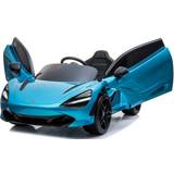 Metal Elbiler Megaleg McLaren 720S 12v blå-lakering m/gummihjul