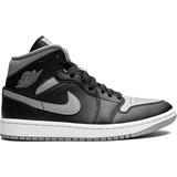 Nike Air Jordan 1 Sko Nike Air Jordan 1 Mid W - Black/White/Particle Grey