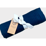 Müsli Blå Babyudstyr Müsli Knit Dot Blanket (Størrelse: 90)
