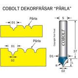 Slibe- & Polermaskiner Cobolt Dekorfräs Pärla R=3, D=6,5, S=8