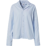 Stribede - V-udskæring Tøj JBS Long Sleeved Nightshirt - Blue/White Stripe