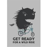 Bloomingville Plakat - m/ Monster på cykel