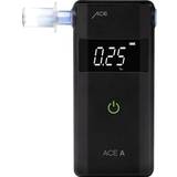 Sundhedsplejeprodukter ACE A Breathalyzer Black 0 till 4 ‰ Olika enheter kan visas Larm inkl. display, Countdown-funktion