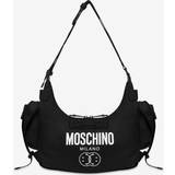 Moschino Skulderrem Tasker Moschino Double SmileyÂ Logo Nylon Hobo Bag