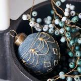 Blå Dekorationer House Doctor Ornament Velour Dusty Juletræspynt