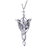 Smykker Noble Collection Lord of the Rings Arwen Evenstar Pendant Necklace - Silver/Transparent
