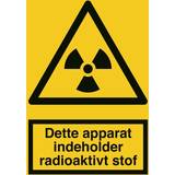 Alarmer & Sikkerhed This Device Contains Radioactive Material