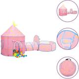 Legetelt vidaXL legetelt til børn med 250 bolde 301x120x128 cm pink