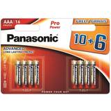 Batterier & Opladere Panasonic alkaline AAA batterier 16 stk