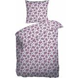 Night & Day Pink Tekstiler Night & Day Junior sengetøj 100x140 - Rosa med elefanter - 100% bomulds percale