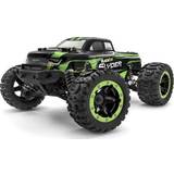Oliestøddæmper Fjernstyret legetøj BlackZon Slyder Monster 1:16 2.4GHz RTR 4WD LED Vandtæt Grøn