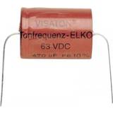 Visaton Elartikler Visaton VS-47/63BA, Fixed capacitor, Cylindrisk, Rød, DC, 47000 nF, 10%