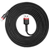 Kvadratisk - Lightning - USB-kabel Kabler Baseus Cafule Nylon USB Lightning